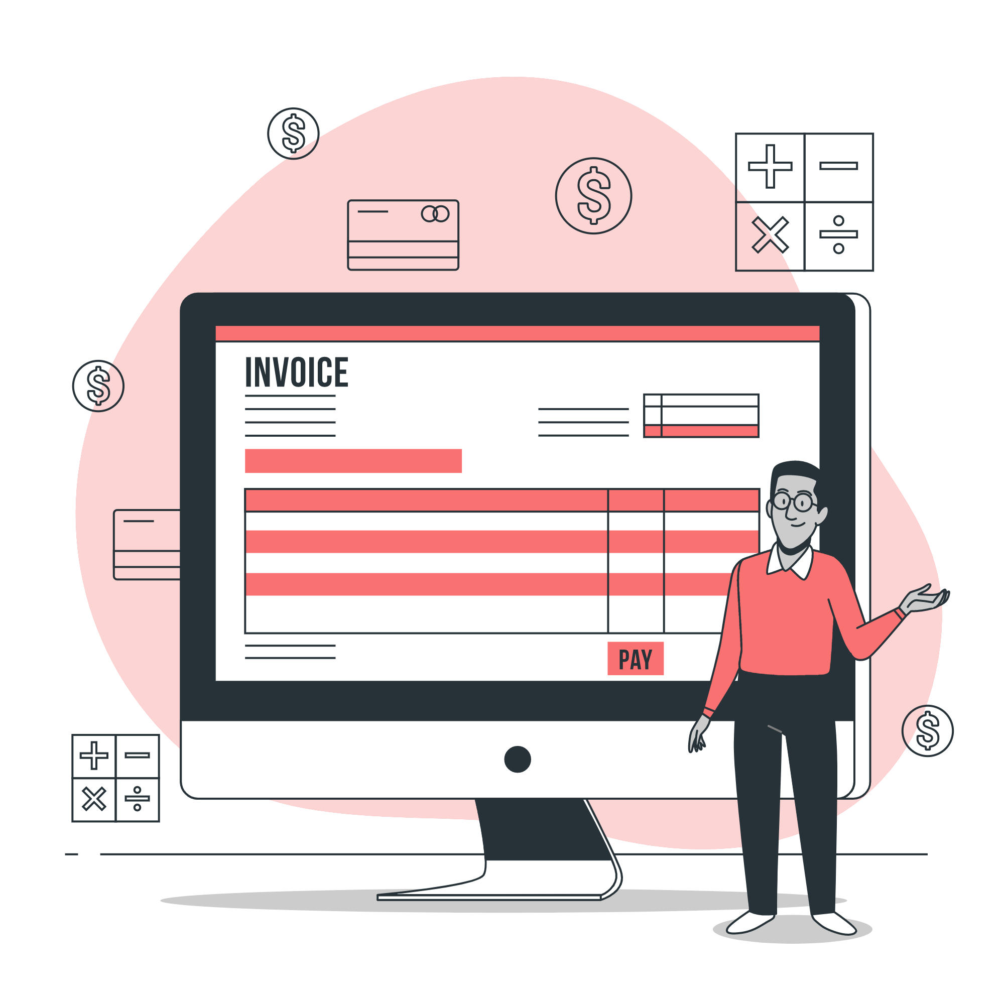 Invoice your customers <br>and get paid